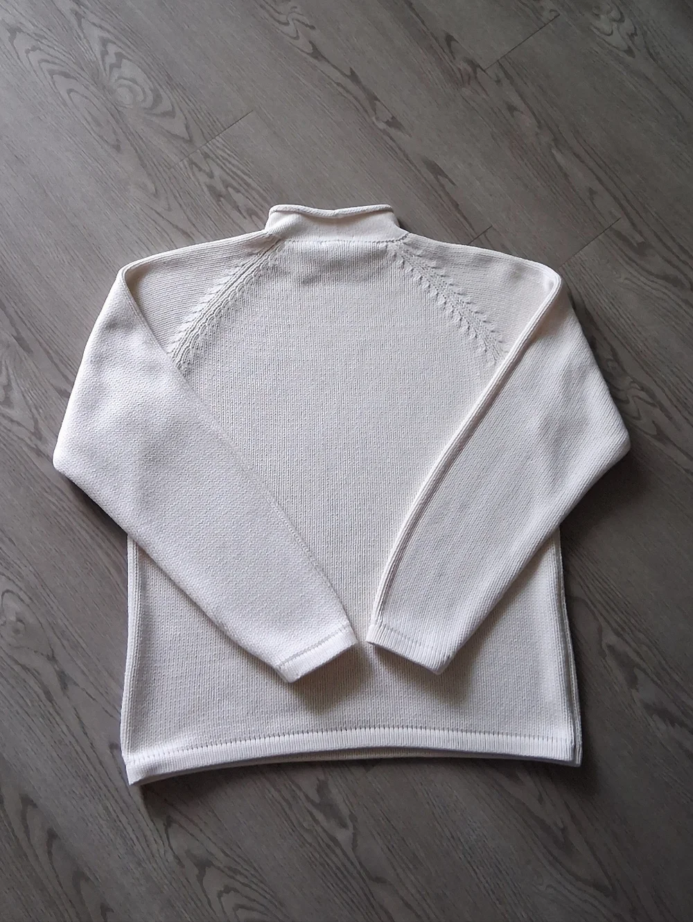 Vintage J. Crew Roll Neck Sweater Fisherman Heavy Knit Cotton Oarsman Cabincore